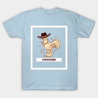 Bird in cowboy attire. T-Shirt